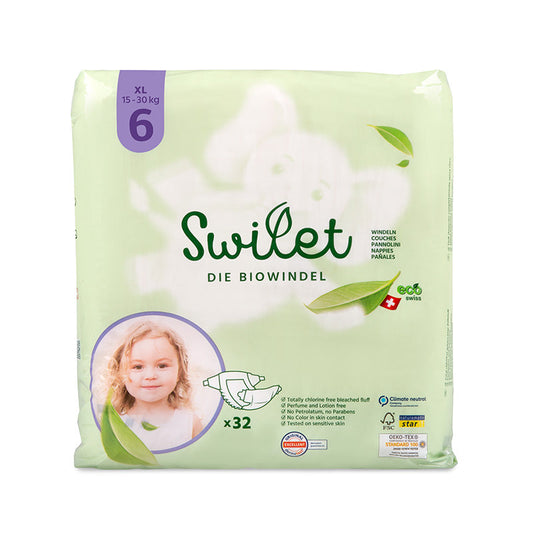 Swilet - La Couche Écologiques T6 XL 15-30Kg (32 pcs) Sachet