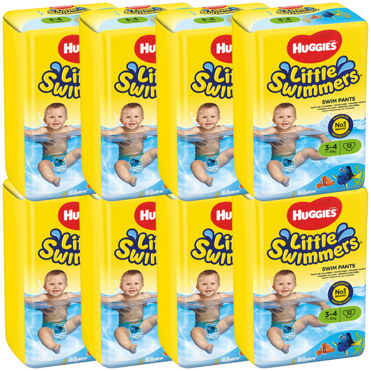 Huggies® Little Swimmers® taille 3-4 (7-15 kg) carton (8 x 12 pces)