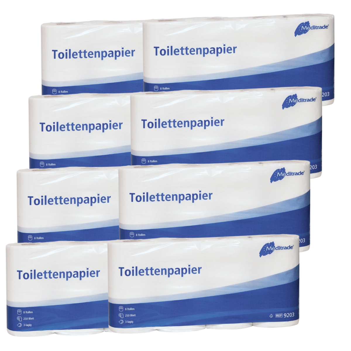 Toilette papier 3 plis 250 coupon (64 rouleaux)