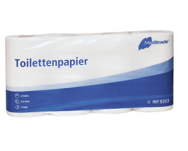 Toilette papier 3 plis 250 coupon (64 rouleaux)