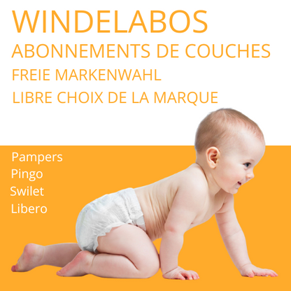 Abonnement aux couches LIBRE CHOIX DE MARQUE