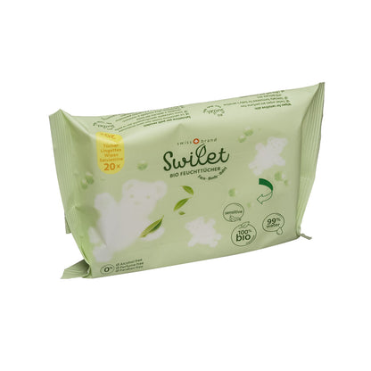 Swilet Lingettes humides Bio TRAVELLER (20 pces)