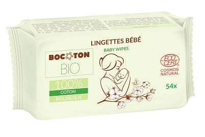 Bocoton Bio 100% Organic Lingettes humides (54 pces)