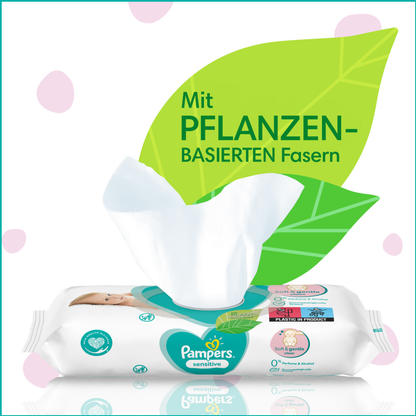 Pampers Lingettes Humides Sensitive (80 pces)