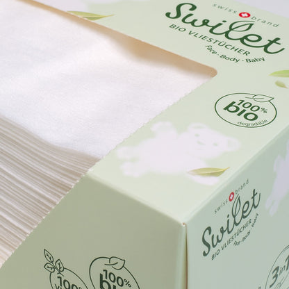 Swilet Lingettes nettoyantes et protège-couches bio (50 pces)