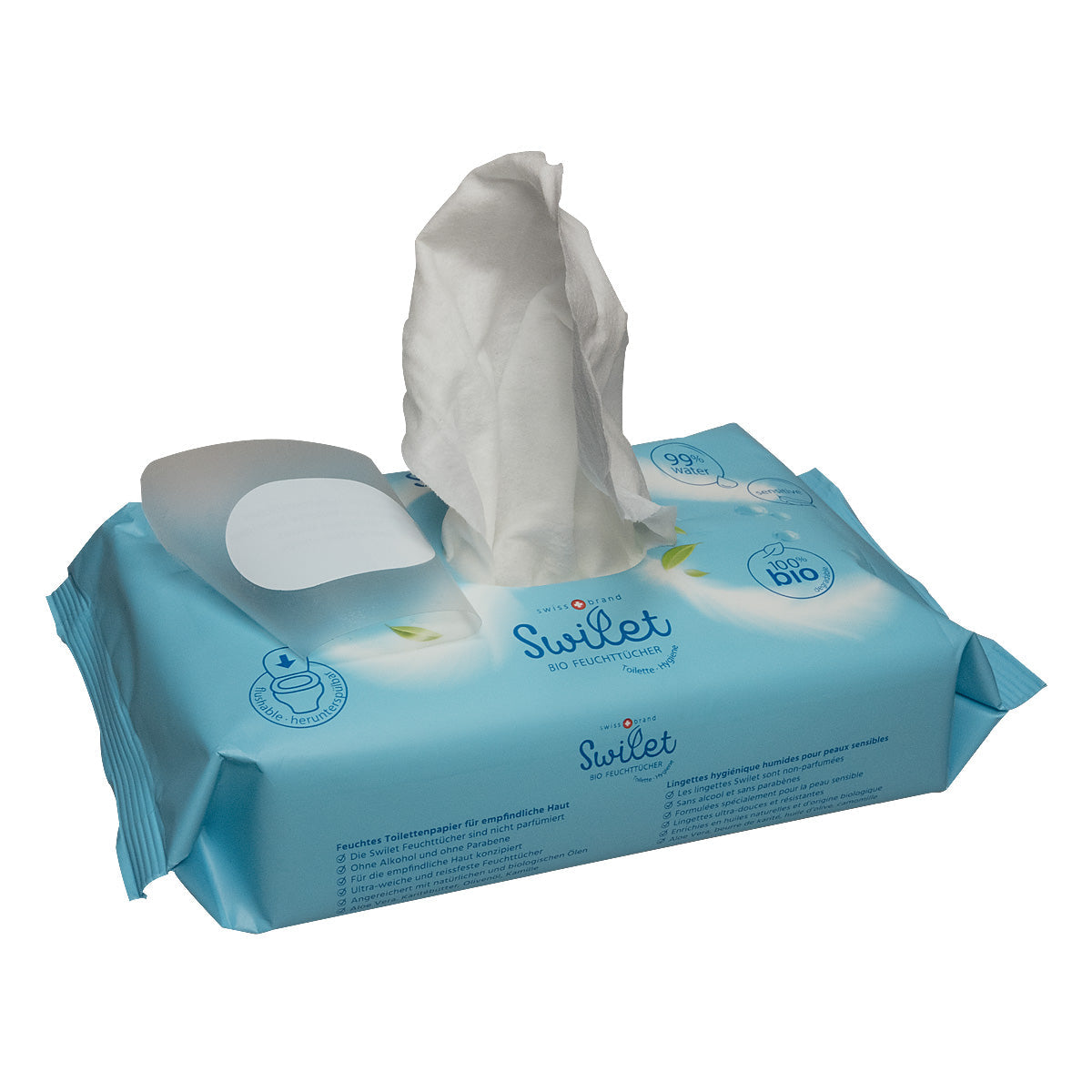 Swilet Bio Lingettes hygiéniques humides (12 x 54 pces) Carton
